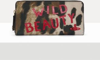 Vivienne Westwood Zip Long Wallet Printed Pu Leopard-wild-beauty One Size Women