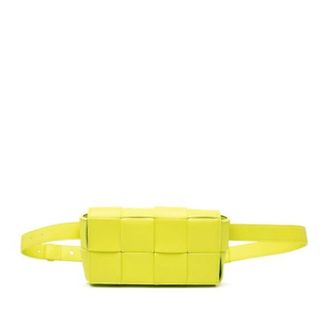Bottega Veneta Borsa a cintura Bottega Veneta Pre-owned in Nappa Intrecciata - - Pre-owned - Donna - Giallo - ONE SIZE