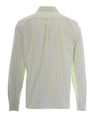 Lacoste Striped Oxford Cotton Shirt - Green
