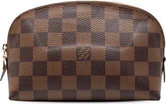Louis Vuitton Pouch Cosmetic PM in tela Damier &Eacute;b&egrave;ne 2021-2025 - Marrone