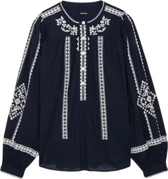 Zadig&Voltaire Donna, Camicette, Blu, S, new