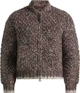 Mani&egrave;re De Voir Giacca Darel in maglia chunky - Marrone