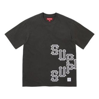 SUPREME SS26 Cracked Spellout S/S T-Shirt Black SUP-SS26-060-BLK