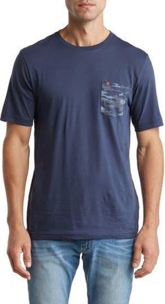 Travis Mathew Thirteen Below Crewneck Pocket T-Shirt in Dress Blues at Nordstrom Rack, Size Small