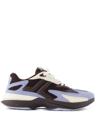 Lanvin JLA mesh-panel suede sneakers - unisex - Polyethylene Terephthalate (PET)/Bos Taurus/Suede/Fabric/Rubber - 41 - Brown
