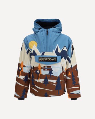 Napapijri Rainforest Next all-over print Anorak Jacket Male XL