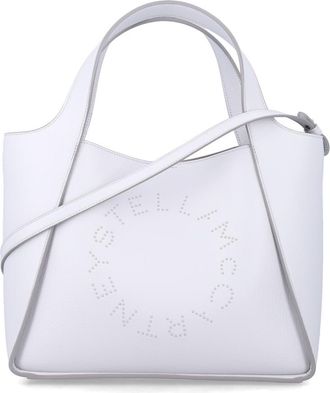 Stella McCartney Light Grey Logo Large Tote