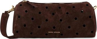 Manu Atelier Mini Cylinder - Dames - Clutches - Bruin - ONE Size - Leer - Tassen