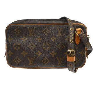 Louis Vuitton Pochette Marly Bandouliere Monogram Canvas Brown Canvas Handbag (Pre-Owned)