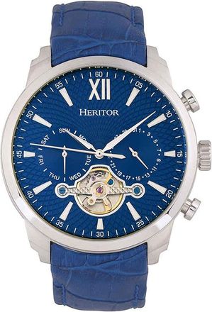 Heritor Arthur Automatic Blue Dial Mens Watch HR7903