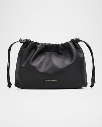Strathberry Charlotte Midi Nappa Leather Drawstring Bag