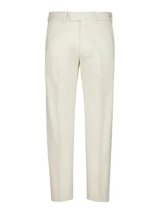 Tom Ford Ivory Brushed Cotton Drill Chino Trousers