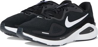 Nike Nike Womens Structure 26 Sneaker, Black/White/Wolf Grey/Metallic Silver, 6.5 UK