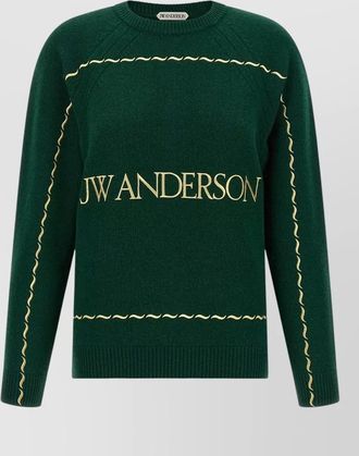 J.W.Anderson wool logo embroidered sweater