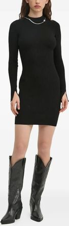 HUGO BOSS Abito corto a coste - Nero