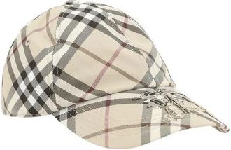 Burberry Accessoires, Dames, Veelkleurig, S, Geruite Baseballpet