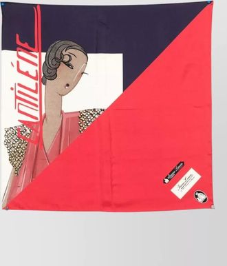 Lanvin graphic print lightweight square shape scarf
