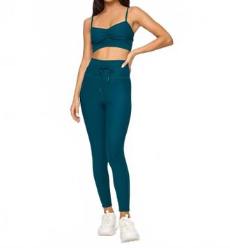 L*Space Turner Rib Fabric Leggings In Teal