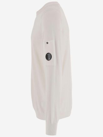 C.P. Company Mens Cotton Sweater White