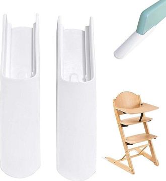OEM 1 Par De Barras Antivuelco Para Tronas, 14,1 &times; 3,2 Cm, Extensi&oacute;n Antideslizante, Aptas Para Tronas, Blancas