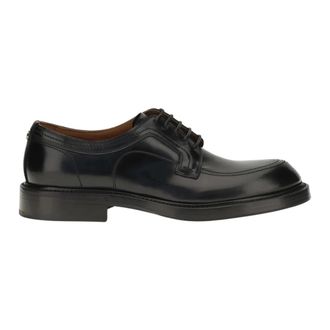 Dolce & Gabbana Kalfsleren Derby Schoenen - Heren - Veterschoenen - Zwart - 45 EU - Leer - Schoenen