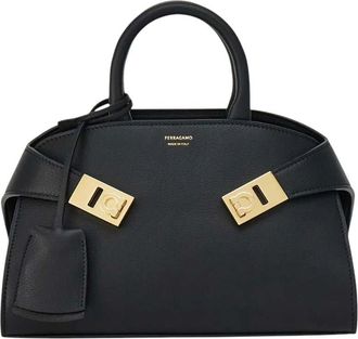 Ferragamo Black Hug Mini Satchel