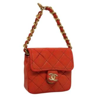 Chanel Portachiavi in pelle Pre-owned - - Pre-owned - Donna - Arancione - ONE SIZE