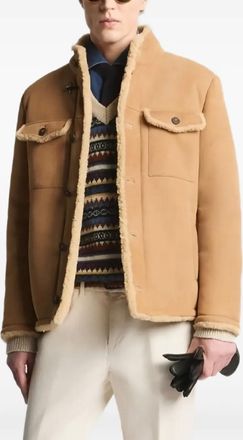 Fay Field suede jacket - men - Ovine Leather (top grain)/Polyamide - L - Brown