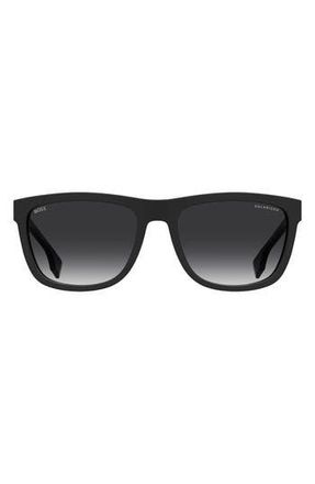 BOSS 58mm Polarized Square Sunglasses in Black at Nordstrom Rack