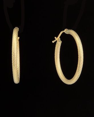 Italian Gold, Inc 14K Italian Gold Textured Hoops