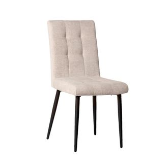 Klast Silla de comedor de tela beige 44x92 cm