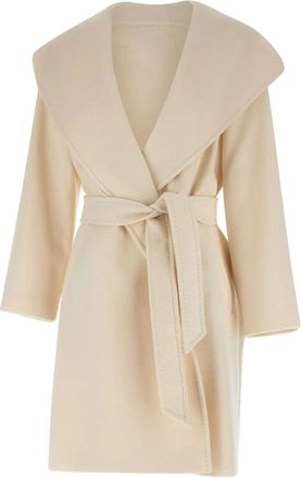Max Mara hooded belted wool coat - Neutrals