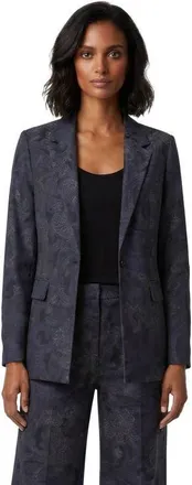 Lords of Harlech Paisley Explosion Womens Tailored Blazer in Paisley Explosion Black at Nordstrom, Size 10