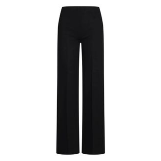 Jucca Broeken, Dames, Zwart, XS, Wijde Viscose Broek