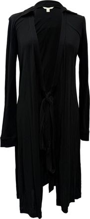 Diane Von Fürstenberg V-Neck Knee-Length Dress in Black Rayon