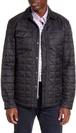Cutter & Buck Rainier Primaloft Shirt Jacket in Black at Nordstrom Rack, Size Medium