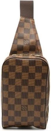 Louis Vuitton Tweedehands Canvas Louis Vuitton tassen - Dames - Vintage Schoudertas - Bruin - ONE Size - Vintage