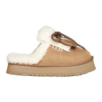 UGG Disquette Heritage Slipper - Dames - Schoenen - Bruin - Maat: 39 EU Leer