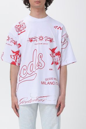 GCDS T-shirt over in cotone stampata Gcds