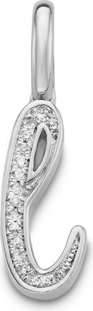 Monica Vinader Diamond Alphabet Pendant in Sterling Silver at Nordstrom Rack