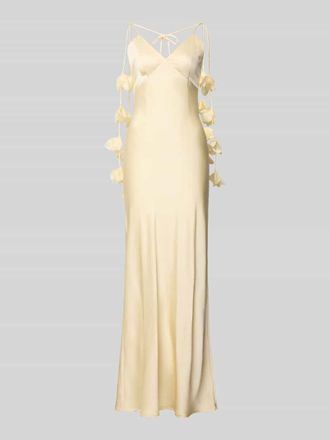 Neo Noir Neo Noir Maxikleid aus Satin Modell Colly in Hellgelb, Gr&ouml;&szlig;e 38