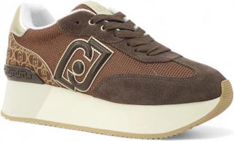 Liu Jo Sneakers Monogram e Brighty Mesh - Dames - Sneakers - Bruin - 37 EU - Schoenen