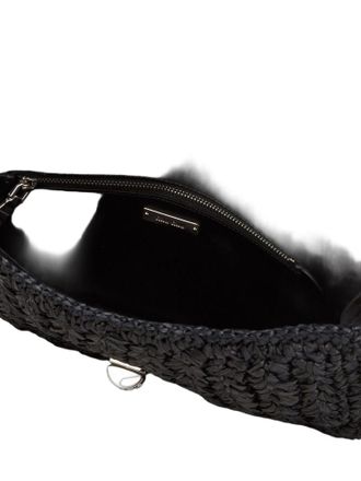 Miu Miu Womens Miu Crossbody Bag Black Lambskin Crossbody-bags