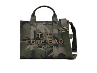 Marc Jacobs The Camo Jacquard Medium Tote Bag Tote Handbags Camo, Cotton