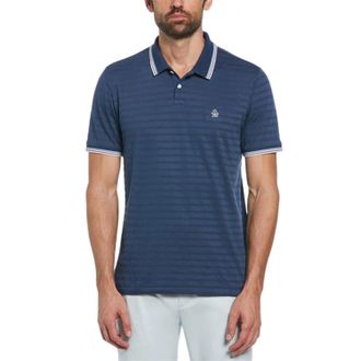 Original Penguin Heren getipt poloshirt Regular (Sargasso Zee)