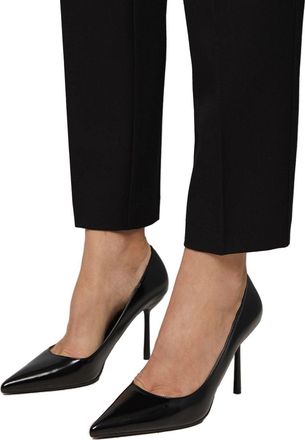 Wallis Jenny Faux Leather High Stiletto Heel Court Shoes, 6, Black