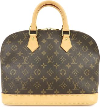 Louis Vuitton Alma Monogram Canvas Brown Canvas Handbag (Pre-Owned)