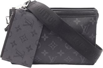 Louis Vuitton 2021-2025 Monogram Eclipse Gaston Wearable Wallet crossbody bag - unisex - Canvas/Leather - One Size - Black
