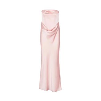 Rotate ROTATE Birger Christensen, Gowns, female, Pink, Size: L Corsage Long Dress