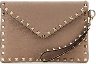 Valentino Garavani Pink Rockstud Small Clutch
